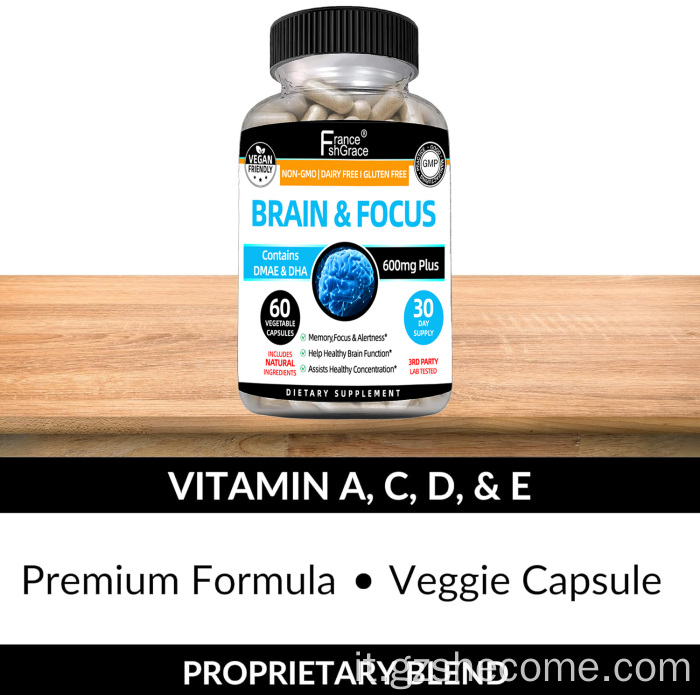 Supplemento cerebrale organico Supporto Capsula energetica della memoria